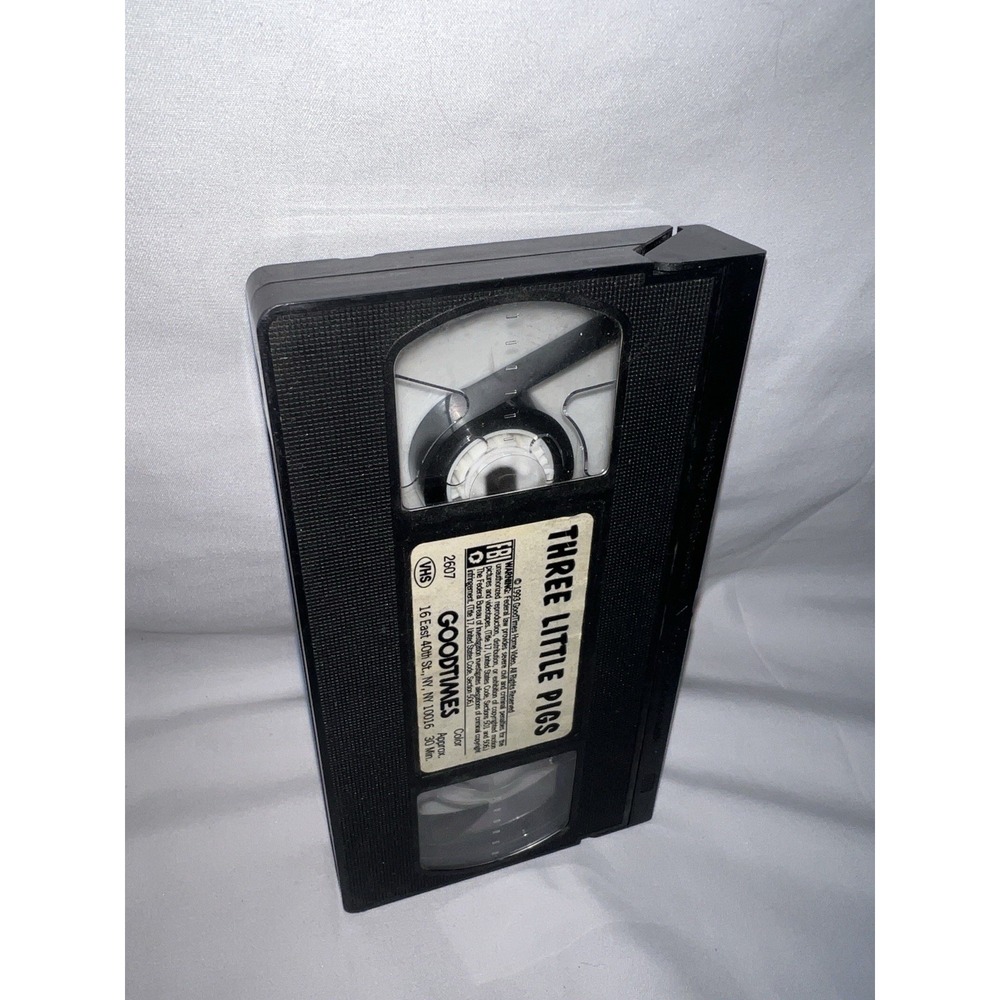 Vintage Three Little Pigs Good times VHS Movie Kids Classic 1993 Film Read